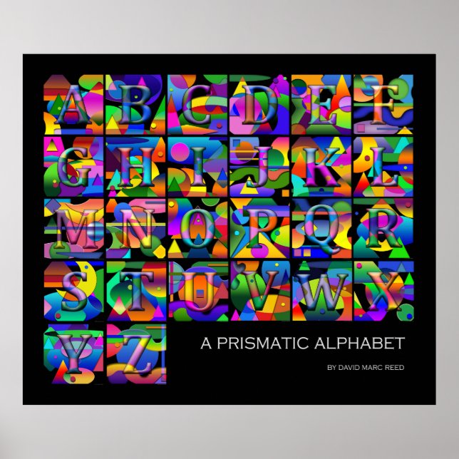 Affiches Un Alphabet Prismatique (Devant)