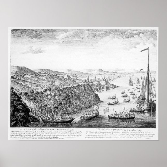 Affiches Un aperçu de la prise de Québec (Devant)