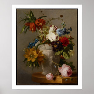 Affiches Un arrangement avec les fleurs, 19ème siècle