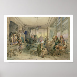 Affiches Un café, Constantinople, 1854 (stylo et encre et