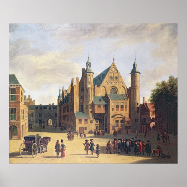 Affiches Un Carré de ville à Haarlem (Devant)