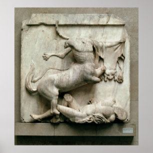 Affiches Un Centaur triomphant sur un Lapith