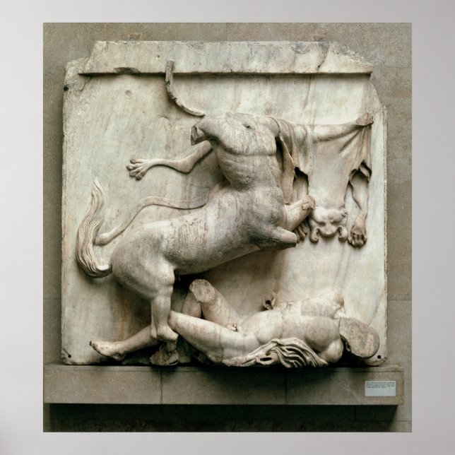 Affiches Un Centaur triomphant sur un Lapith (Devant)