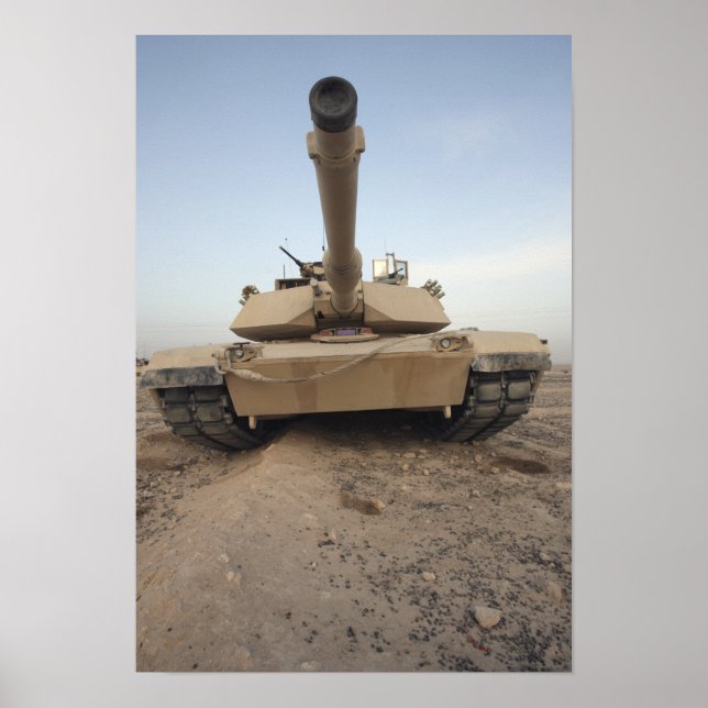 Affiches Un char de combat principal M-1A1 (Devant)