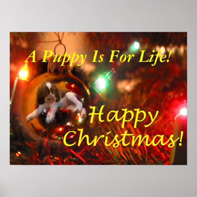 Affiches Un Chiot Est Pour La Vie ! (Devant)