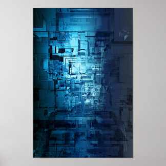 Affiches un corridor complexe aux proportions multidimensio