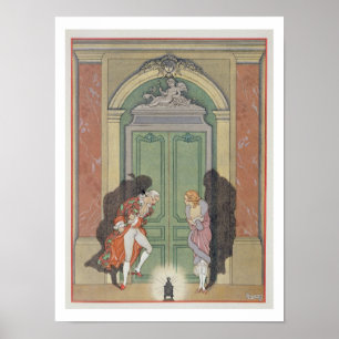 Affiches Un couple aux chandelles, illustration de 'Les Li