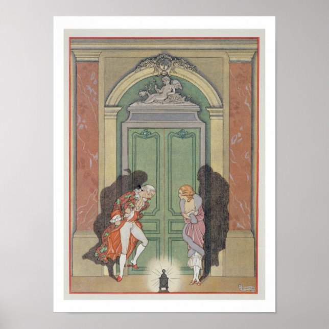 Affiches Un couple aux chandelles, illustration de 'Les Li (Devant)