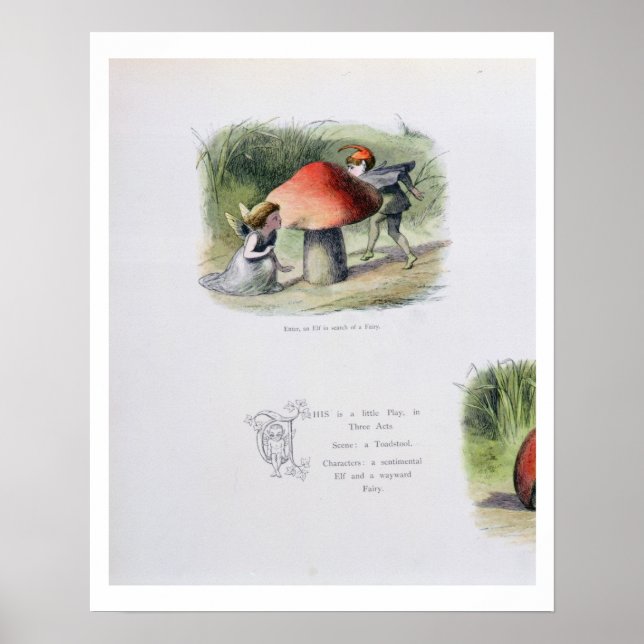Affiches Un elfe à la recherche d'une fée, illustration tir (Devant)