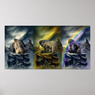 Affiches Un endroit à être, pour se développer, pour rêver