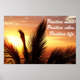Affiches Un esprit positif, des vibrations positives, une v