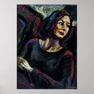 Affiches Un étranger absolu - un pastel à l'huile peint