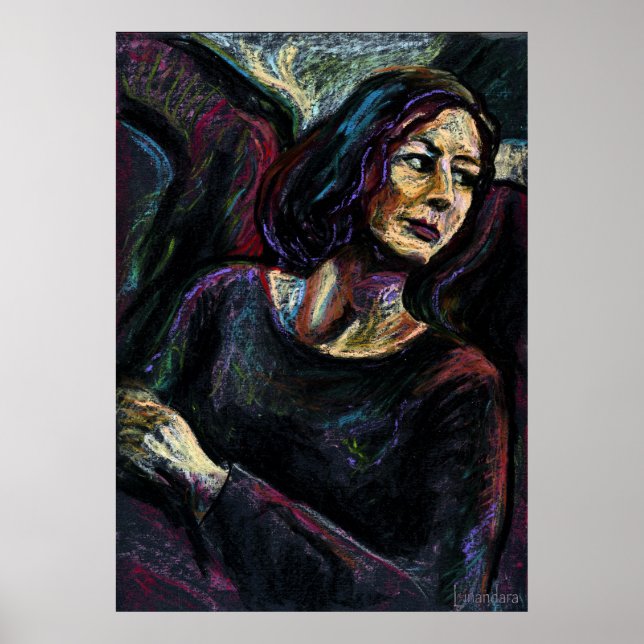 Affiches Un étranger absolu - un pastel à l'huile peint (Devant)