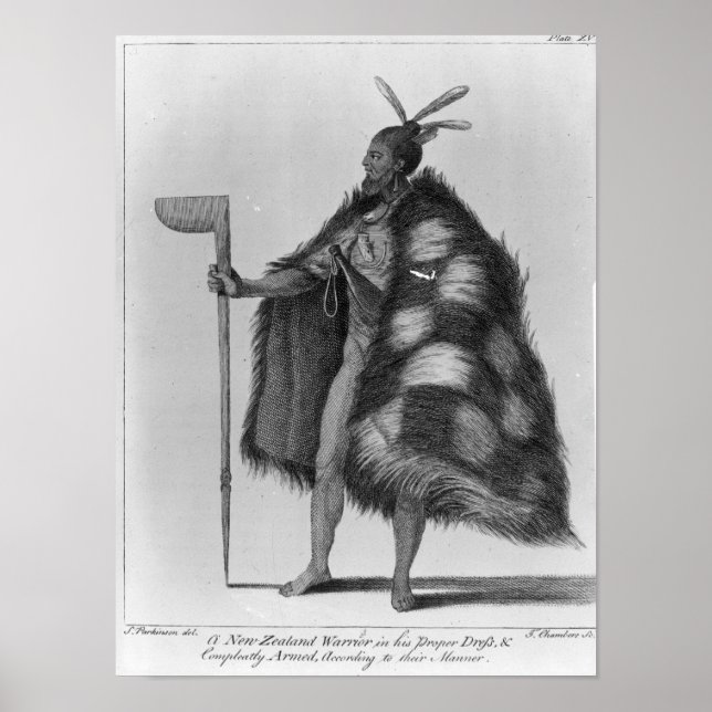 Affiches Un guerrier néo-zélandais (Devant)