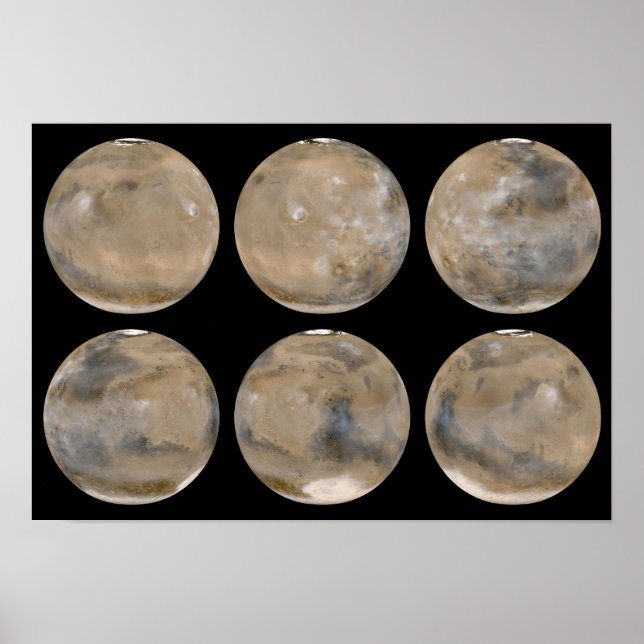 Affiches Un hiver du centre-nord/sud sur Mars (Devant)