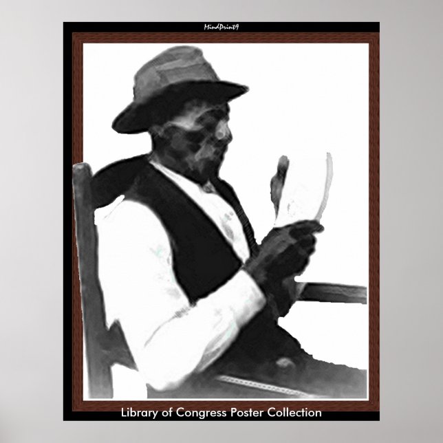 Affiches Un homme lit une histoire (Devant)