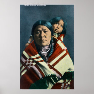 Affiches Un Indien Madonna de corneille et enfant