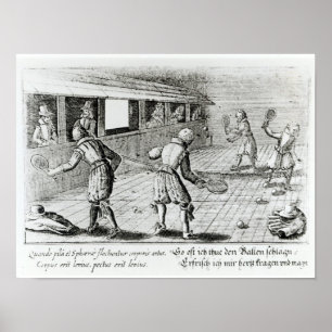 Affiches Un jeu de Real Tennis avec ballades sportives ci-d