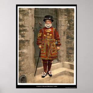 Affiches Un jeune de la Garde (Beefeater), Londres, Anglete
