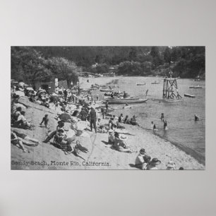 Affiches Un jour typique à la plage sablonneuse Monte Rio,