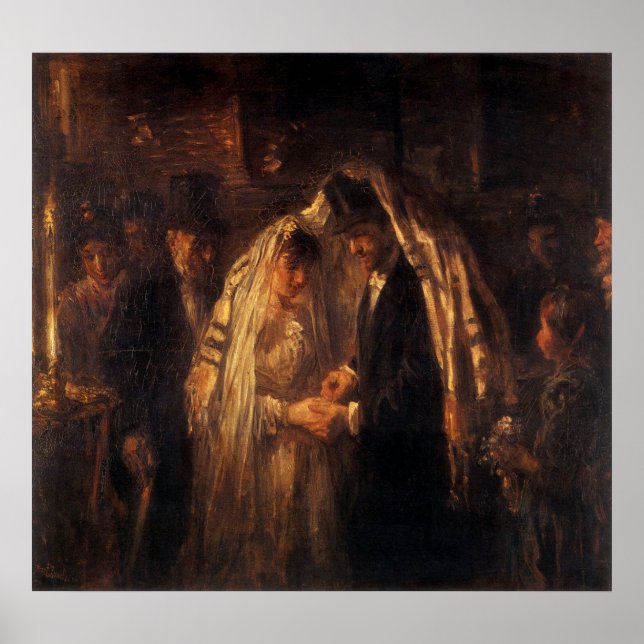 Affiches Un Mariage juif par Jozef Israels - vers 1903 (Devant)