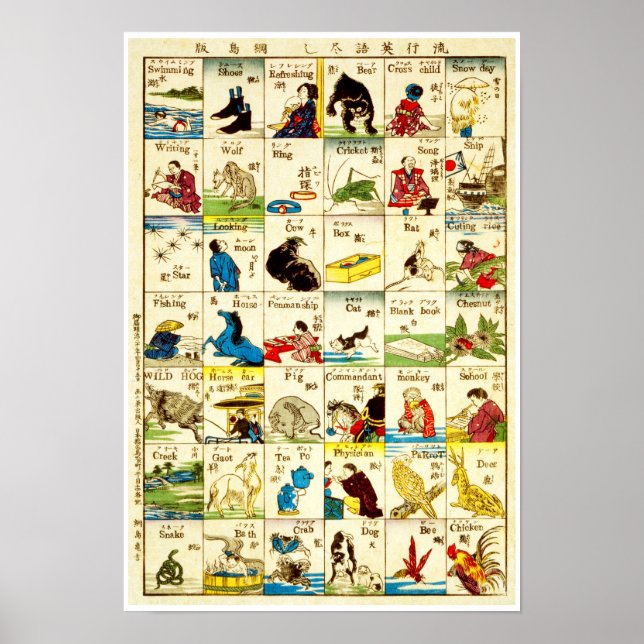 AFFICHES UN MÉLANGE MODERNE DE MOTS ANGLAIS (Devant)