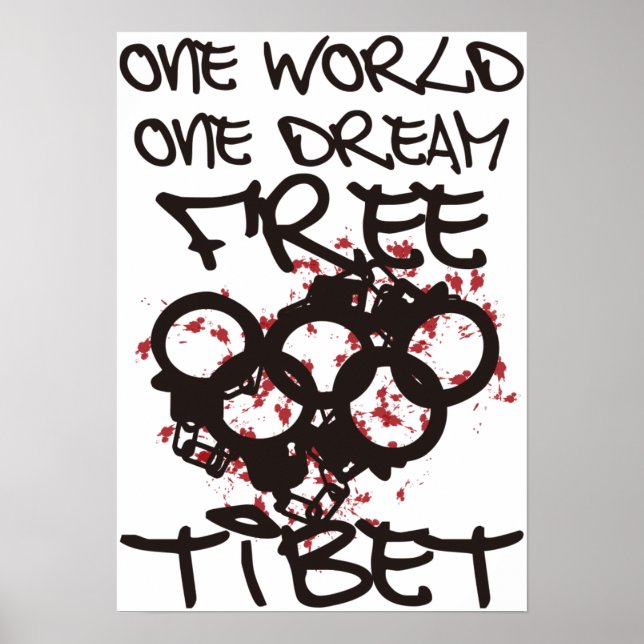 AFFICHES UN MONDE UN RÊVE TIBET LIBRE (Devant)