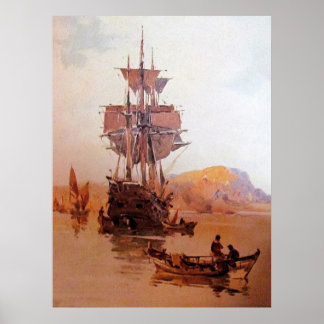 Affiches un navire en mer 06