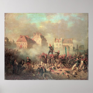 Affiches Un officier donnant l'ordre de tirer