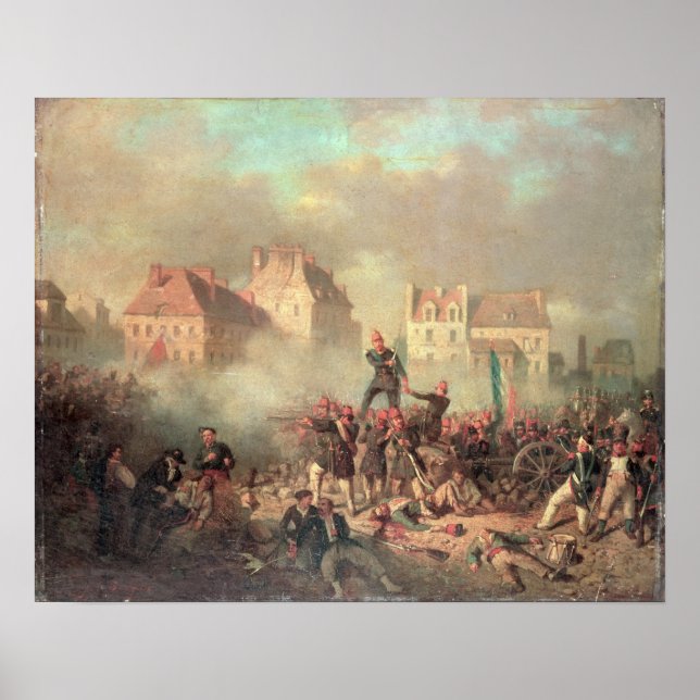 Affiches Un officier donnant l'ordre de tirer (Devant)