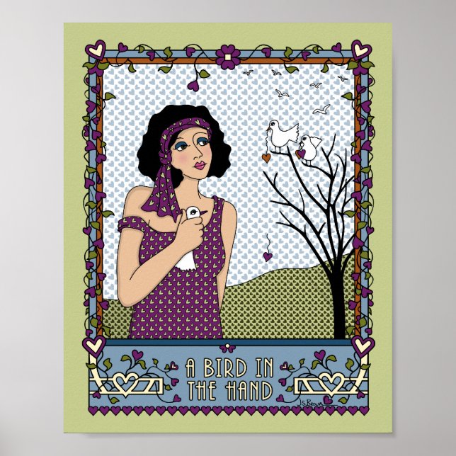 Affiches Un oiseau dans l'affiche Hand_A_8x10 (Devant)