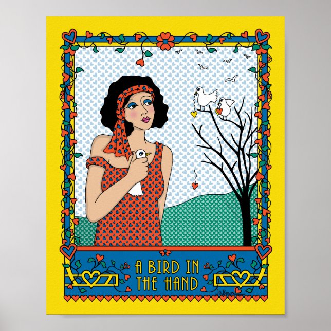 Affiches Un oiseau dans l'affiche Hand_B_8x10 (Devant)