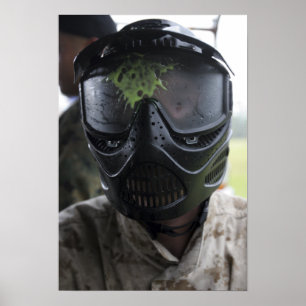 Affiches Un paintball rond