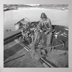 Affiches Un pêcheur de Cape Ann, Gloucester 1905