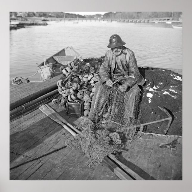 Affiches Un pêcheur de Cape Ann, Gloucester 1905 (Devant)