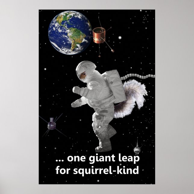 Affiches Un petit pas pour le genre écureuil (Devant)