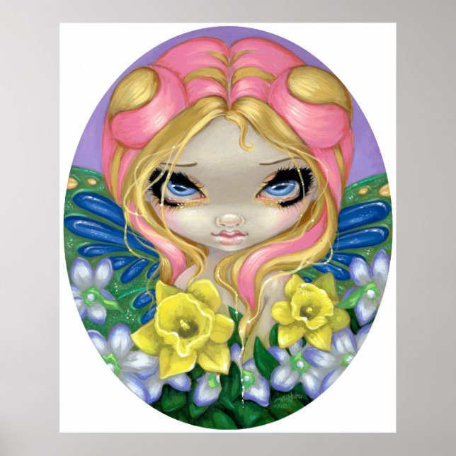Affiches Un petit peu de printemps ART IMPRIMER fée fleur f (Devant)