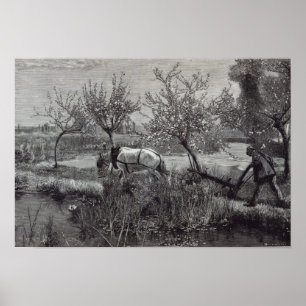 Affiches Un petit puits tilled', Picardie de ferme