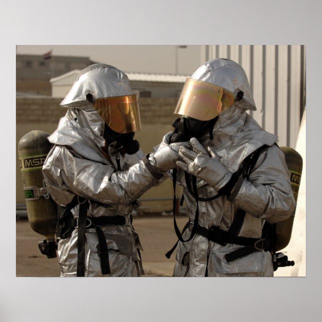 Affiches Un pompier irakien (Devant)