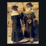 Affiches Un Rebe au Kotel par Vereshchagin - vers 1880<br><div class="desc">Le Yehudis L Store a créé des centaines de produits juifs et est en constante expansion. Dites à vos amis et envoyez-leur notre lien : http://www.zazzle.com/YehudisL*</div>
