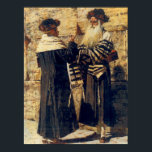 Affiches Un Rebe au Kotel par Vereshchagin - vers 1880<br><div class="desc">Le Yehudis L Store a créé des centaines de produits juifs et est en constante expansion. Dites à vos amis et envoyez-leur notre lien : http://www.zazzle.com/YehudisL*</div>