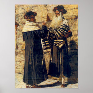 Affiches Un Rebe au Kotel par Vereshchagin - vers 1880