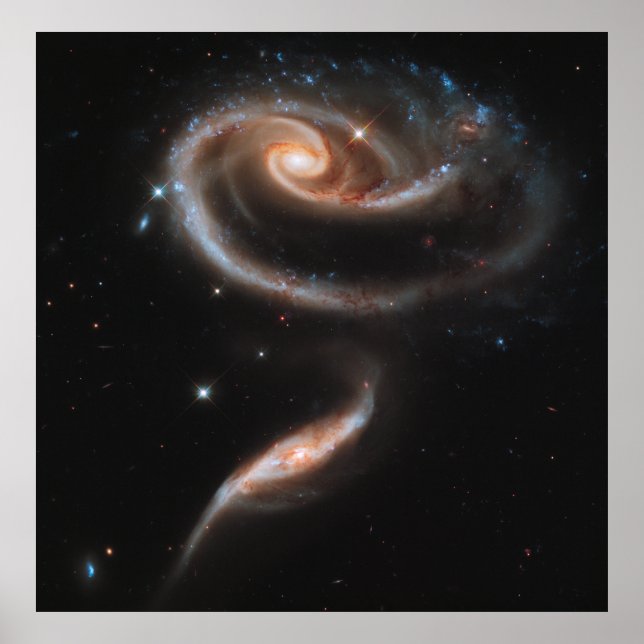 Affiches Un Rose en galaxies, ARP 273 [Imprimer] (Devant)