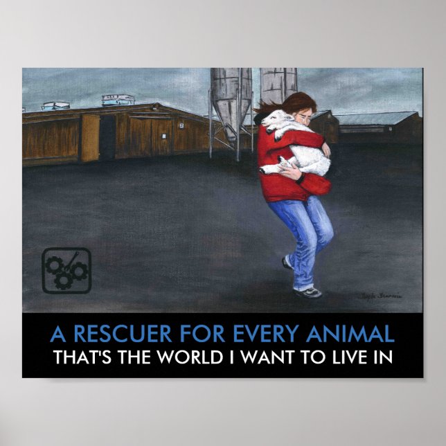 Affiches Un Sauveteur Pour Chaque Animal (Devant)