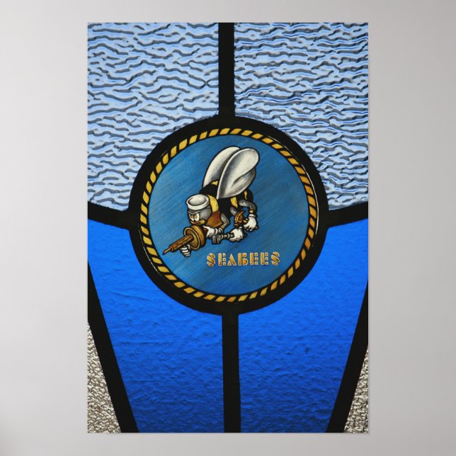 Affiches Un seul logo Seabee (Devant)