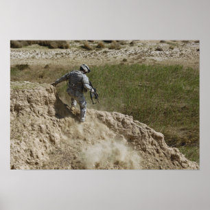 Affiches Un spécialiste descend