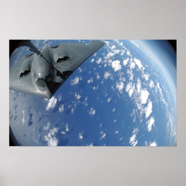 Affiches Un Stratotanker KC-135 réfute un esprit B-2 (Devant)
