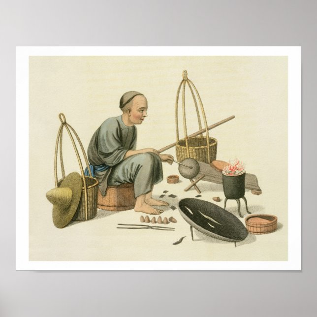 Affiches Un Tinker, assiette 37 de 'Le Costume de Chine', f (Devant)