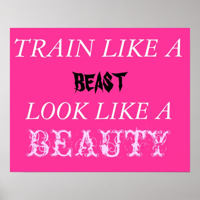 Affiches Un train comme une bête ressemble à une beauté (Devant)