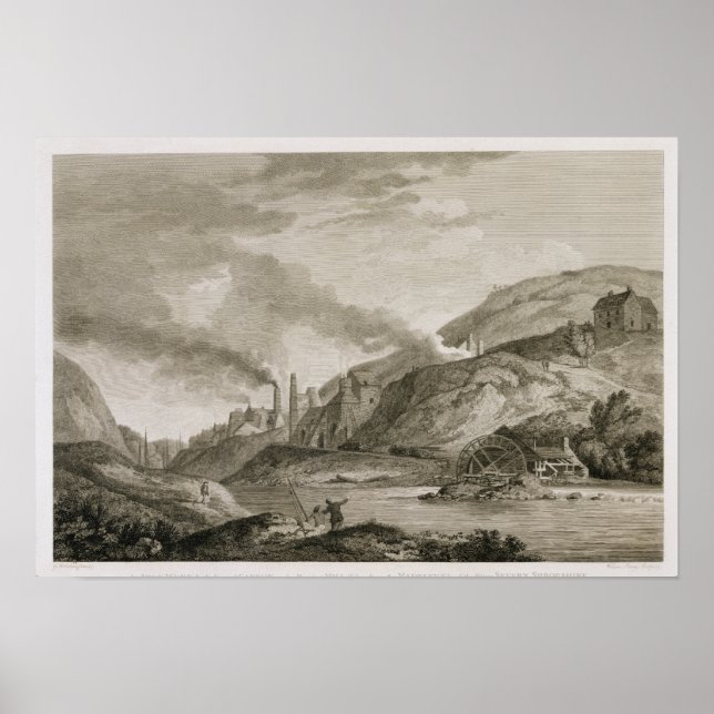 Affiches Un travail de fer pour le moulage de Cannon et de  (Devant)